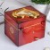 Casket Plastic Mechanical Mechanical "chest of drawers" Brown 11x13.3x11.5 cm