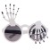 Carnival glasses "hands", white color