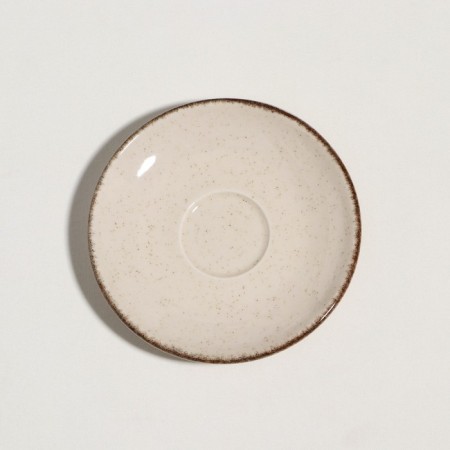 Six "Pearl", D = 12 cm, beige, porcelain