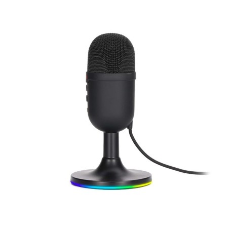 Microphone Marvo Mic-06 BK, stand, 3.5mm, cable 1.8, black-3