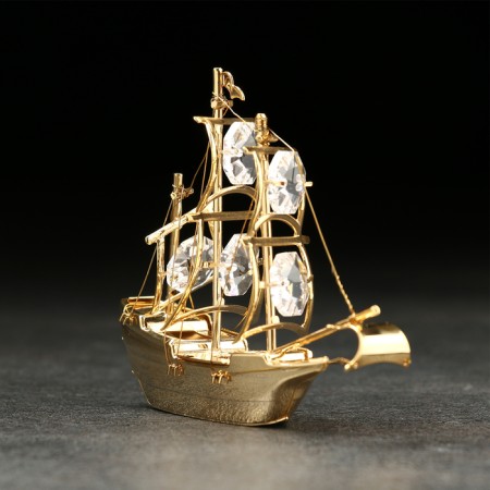 Souvenir "Ship", 10 × 3 × 8 cm, with crystals