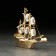 Souvenir "Ship", 10 × 3 × 8 cm, with crystals