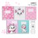 Notebook in a ruler of 12 sheets, 5 types of mix, cover coated cardboard, cats aristocrats