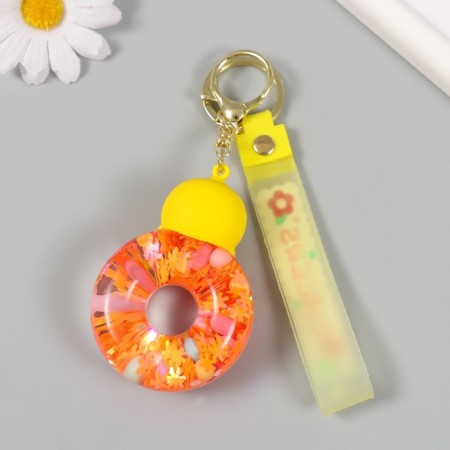 Trick rubber with carbine, strap "Diplon" Water with decor 8x5x2.5 cm-3