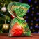Gift package "ball" 25 x 40 cm, colored metallized pattern