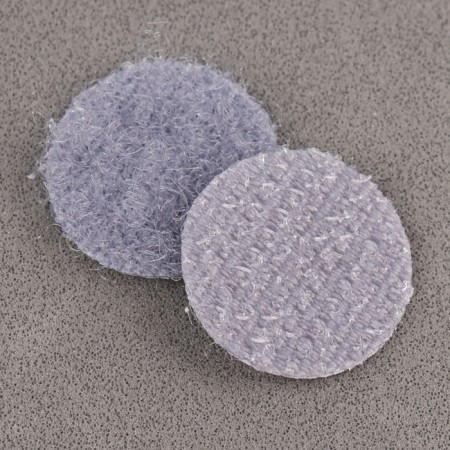 Velcro on a glue basis "Circle", set 55 pcs., Size 1 pc: 1.5 × 1.5 cm, color gray color-4