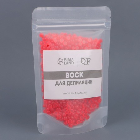 Wax for depilation, film, in granules, 100 g, red color-5