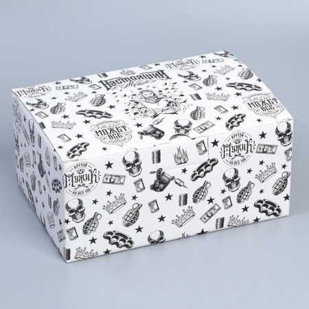 Box Gift team, packaging, “real man”, 22 x 15 x 10 cm-1