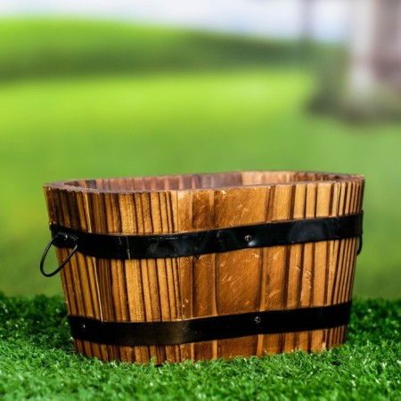 Wooden Kashpo "rectangular" 14x8x10cm-1
