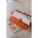 Cross-Body Bag, eco-leather, ludor orange, 24x6x15 cm