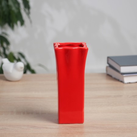 VAZA Ceramics Table "Tiago" Elegy, 16.5x7 cm, red