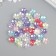 Beads for creativity plastic "Flower" color pearl set 50 pcs 1.5x1.5x0.4 cm