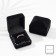 The case velvet for earrings/Ring "Traditions" rectangle 4.5 × 5, black color