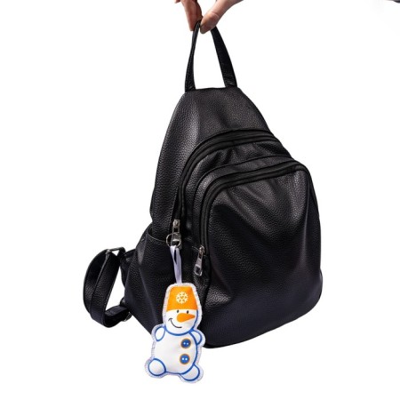Soft toy "DIY keychain: Snowman"-3