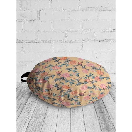 Pillow Siddle "Flower Weaving", Decorative, D = 52 cm-1