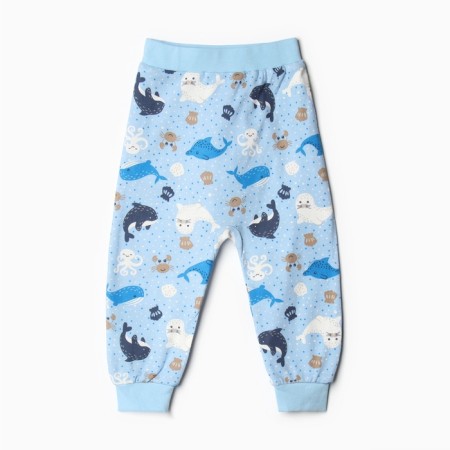 Pants children, color light blue, height 68 cm