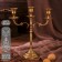 Brass Brass for 3 candles "Dream" 8.5x21x24.5 cm