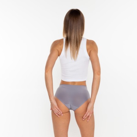 Panties female slips are seamless, dark gray color, size 52 (2xl)-5