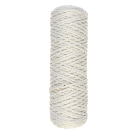 Knitting cord "Classic" without a core 100% polyester width 4mm 100m (white)-2