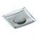 Built -in lamp Novotech, 50 W, GX5.3, 12 V, 74x74 mm, d = 74 mm, silver color