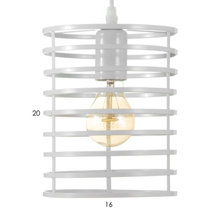 Lamp Bayerlux "cylinder" 1x40W E27 white 16x16x110 cm.-5