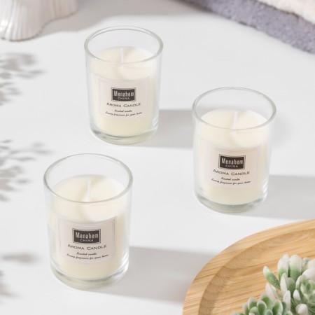 A set of aromatic candles "Aroma Candle", an orange flower, 3 pcs-1