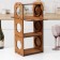 A minibar stand for 3 bottles and 4 glasses, 35 × 23 × 48 cm