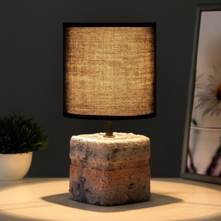 Camila table lamp E14 40w Barly Black 15x15x33cm Risalux-1