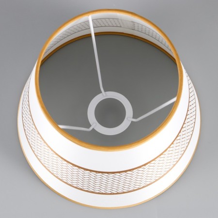 Lampshade e27 white-gold 25x25x19 cm-1