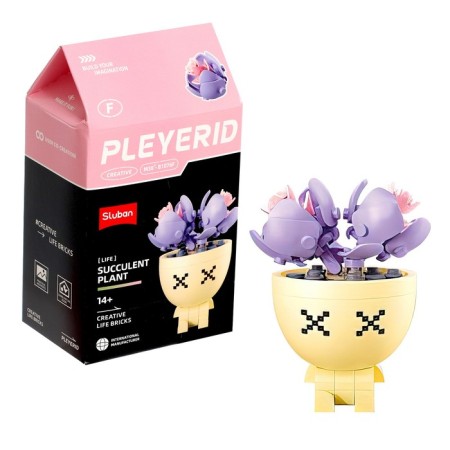 Designer "Flowers in a pot", 6 species, mix