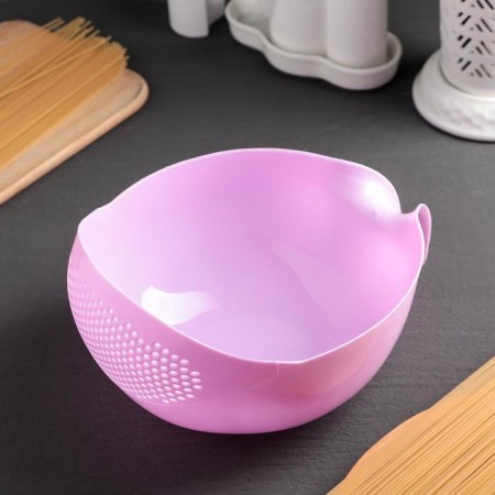 A colander of a kitchen, with a pen, 23 × 18.5 × 13 cm, color mix-3