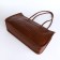 Bag Women's Tout with zipper, brown color
