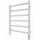 Electric towel Grois Alex, 400x600 mm, 6 crossbars, lower, white