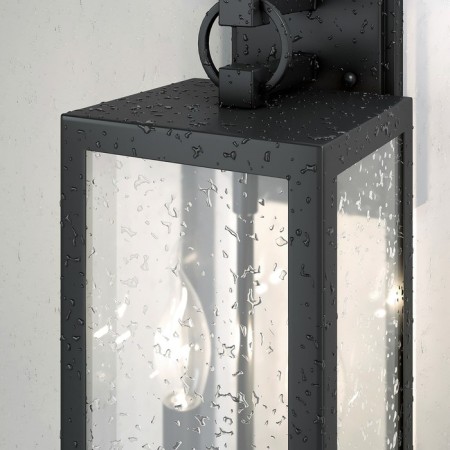 Street wall lamp Elektrostandard, Candle, 167x180x360 mm, E14, black color-2