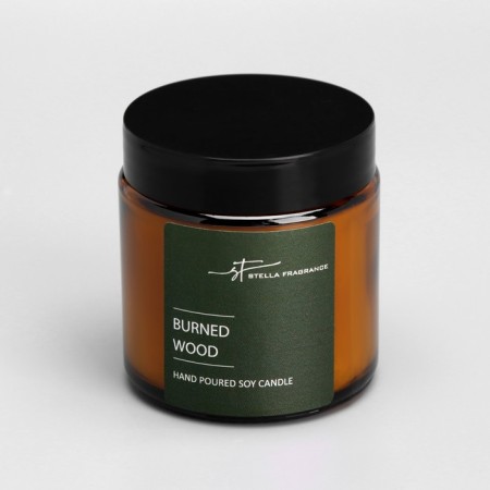 Aromatic candle in the bank "ST Burned Wood", 90 g-4