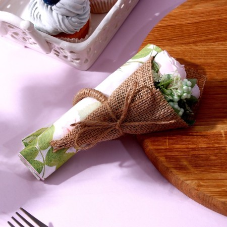 Set for decoration: Topper "Happy Birthday" 1 pc, a ring for napkins 1 pc, mix-7