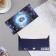 The envelope for the money "Happy Fate!" embossing, space, blue background, 16.5x8.5 cm