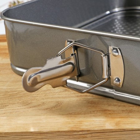 The form for baking the share "Elin. Square ", 28 × 28 cm, removable bottom, anti -stick coating, black color-5