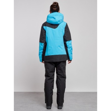 Ski costume female winter, size 56, blue color-3