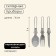Set of tourist dishes Maclay: 2 pots, fork, spoon, knife