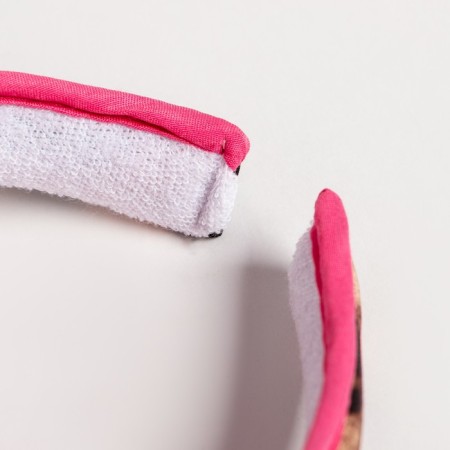 Feminine visor minaku "leopard" color pink, rn 56-58-3