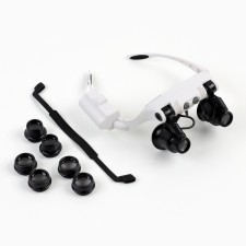 Binocular binocular lupa 10-25x, with backlight, 6 lenses included, 3 AAA