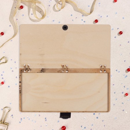 Wooden envelope "With a day!" handmade, light, giraffe, 16.5x8 cm-2