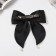 Hair hairpin "Julia" double bow, 18x15 cm, black