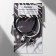 Bracelets "Demetrons" on the magnet, rocket and flying saucer, black and white color, 8 cm