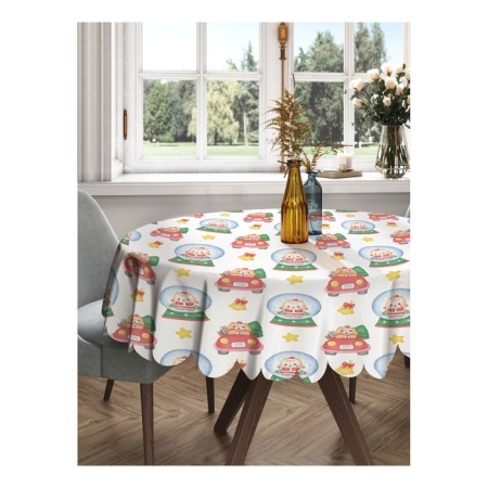 The tablecloth "Fairytale cats", round, Saten, d = 150 cm