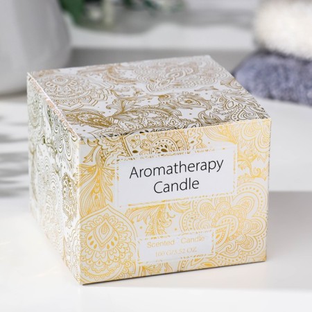 Aromatic candle in the bank "Borneo amber", 5x7 cm, amber-2