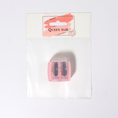 Cosmetic sharpener, with a lid, double, mix color-11