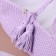 Luel with a mattress, 70 x 42 x 24 cm, lavender, cotton