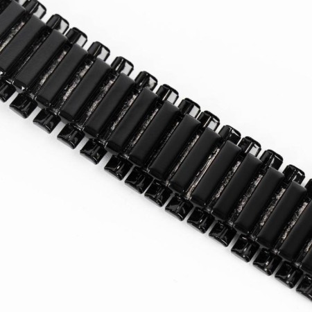 Solomon watch strap, 20 mm, metal, L-15 cm, black-1